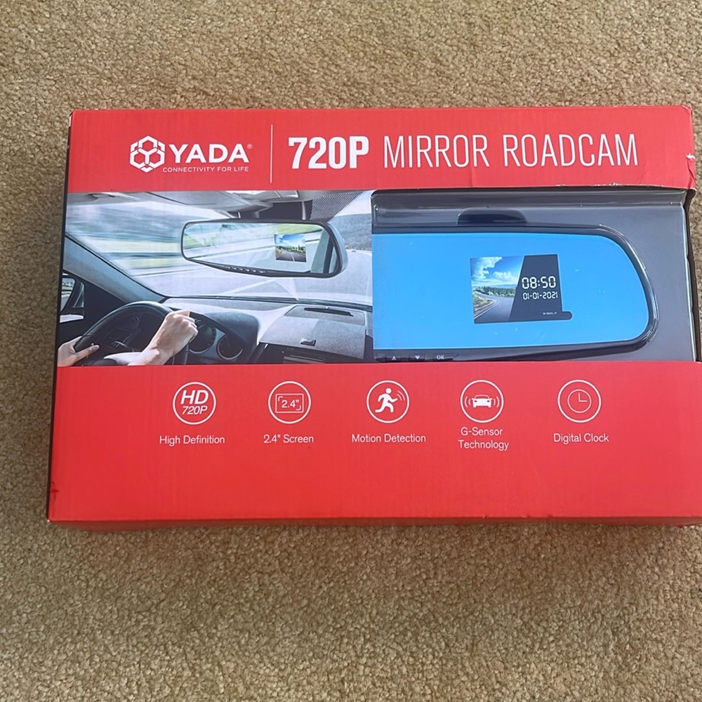 720P mirror roadcam